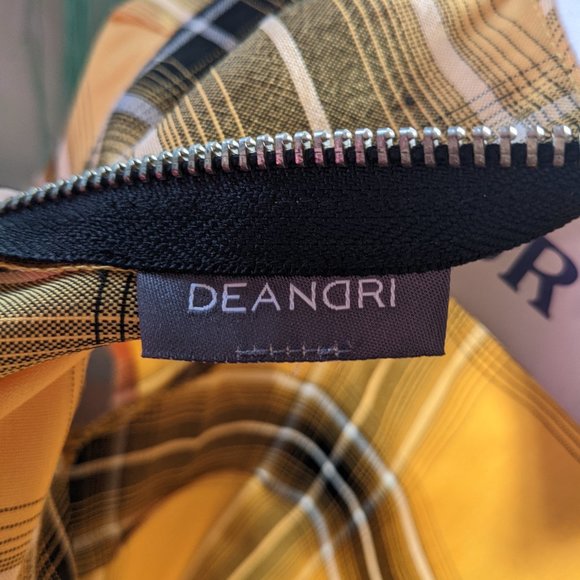 Deandri Yellow Tartan Crop Top - Picture 3 of 3